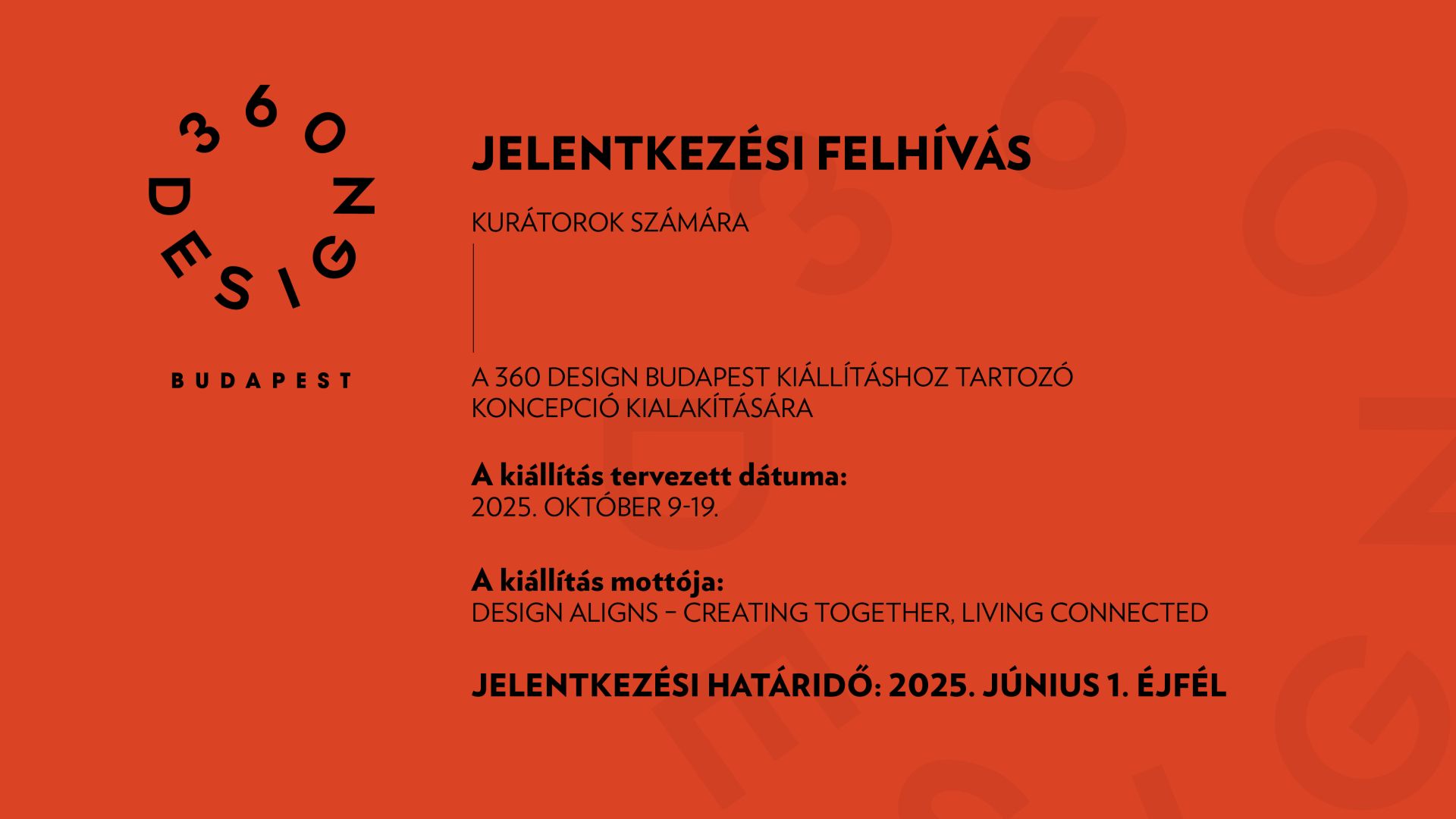 Kurátort keres az MDDÜ a 360 Design Budapest kiállítás élére