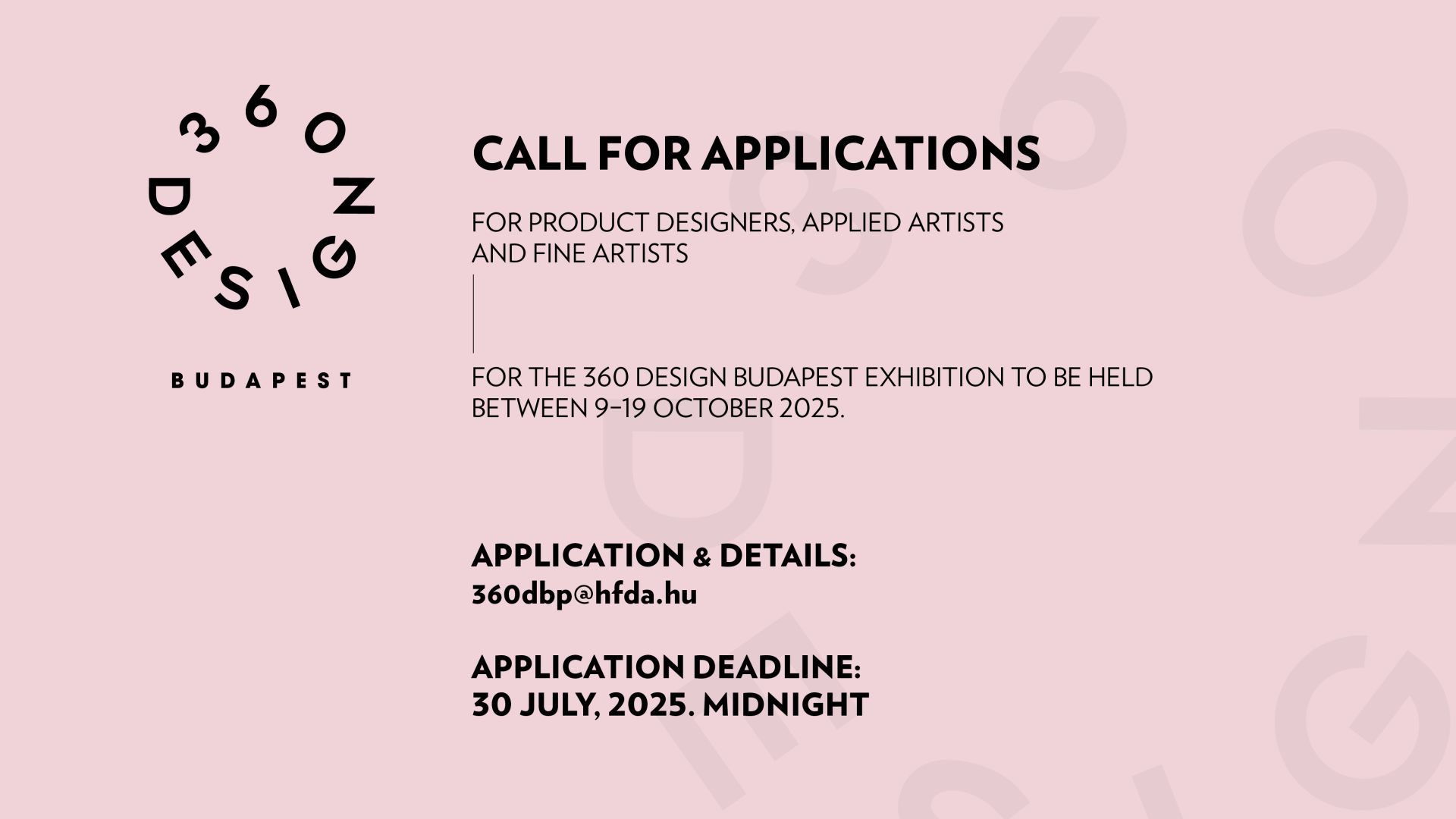 360 Design Budapest – International Designers Invited to Join Central Europe’s Contemporary Design Exhibition