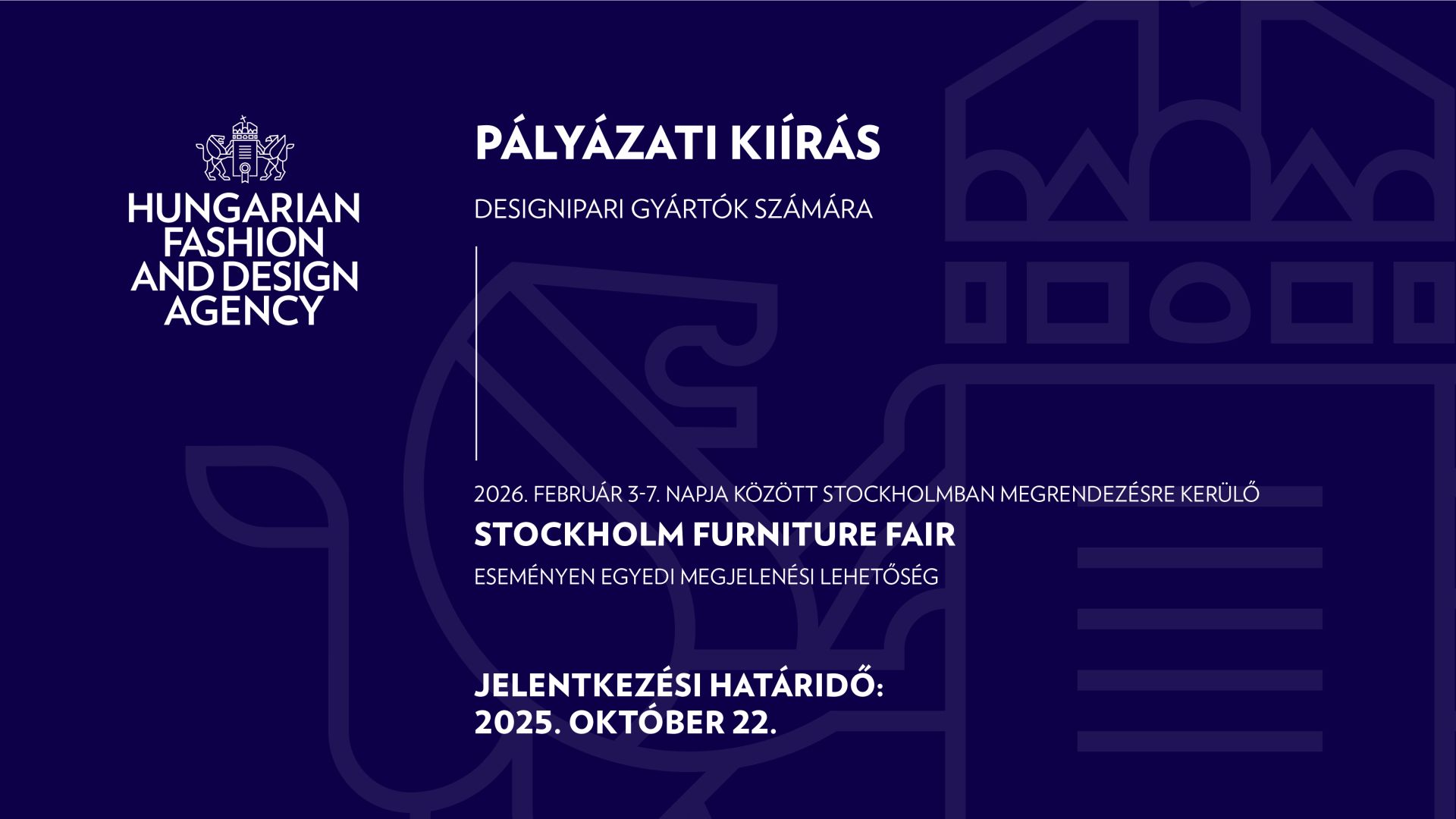 Elindult a designipari gyártók számára a jelentkezés a Stockholm Furniture Fair szakvásárra